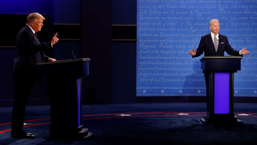 The two presidential candidates traded jabs during the first debate on September 29th.