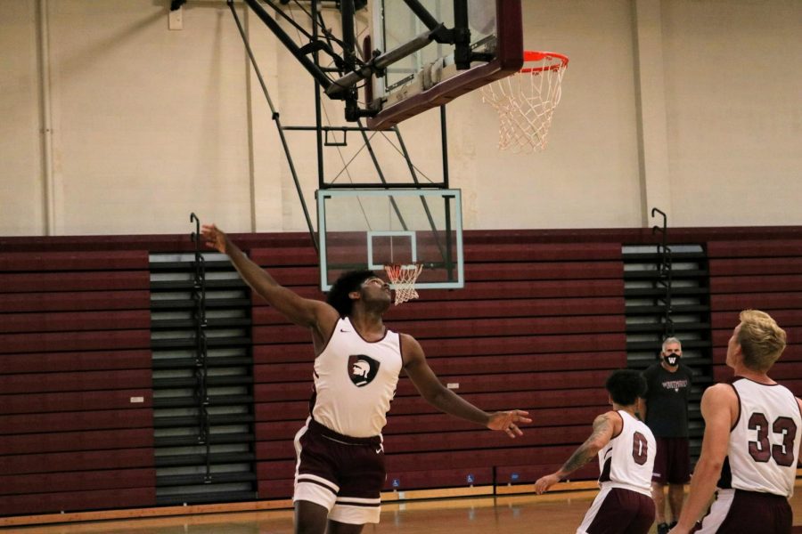 The Westmont Mens Basketball Team has been practicing hard in preparation for their first game.