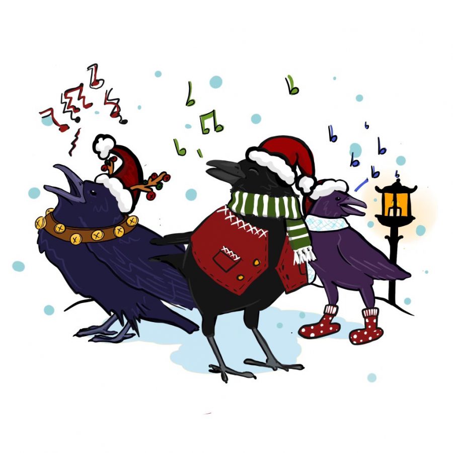 Crows+snuggled+up+for+their+Christmas+Concert
