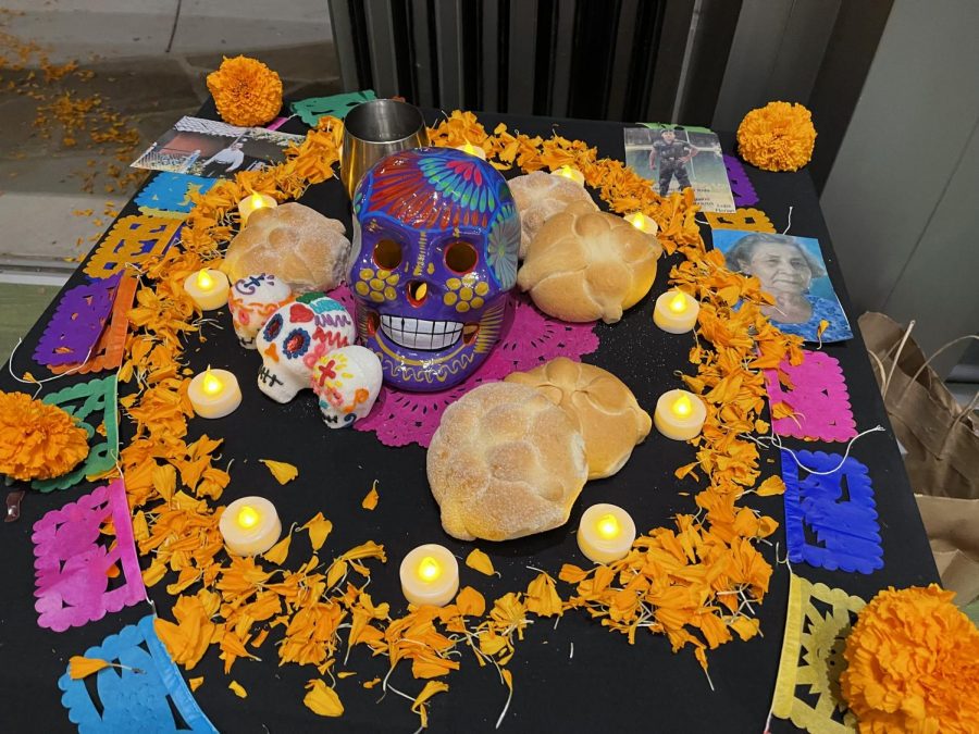 Decorations at the LSU Dia de los Muertos event