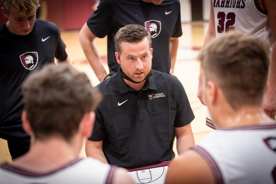 Landon Boucher is in his second season as head coach of the mens basketball team.