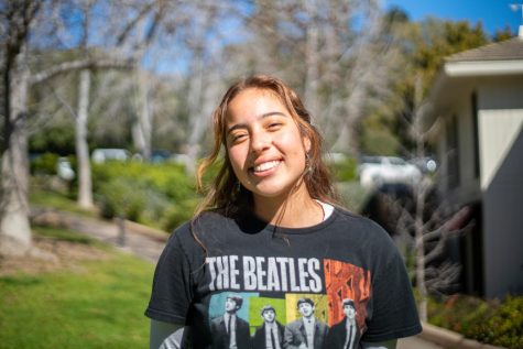 Juliet Fernandez, student staff member at Voskuyl Library 